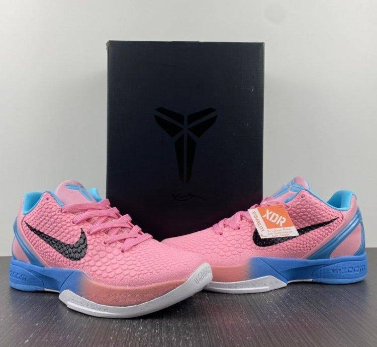Kobe 6 Protro Pinkfire Blue Black-White