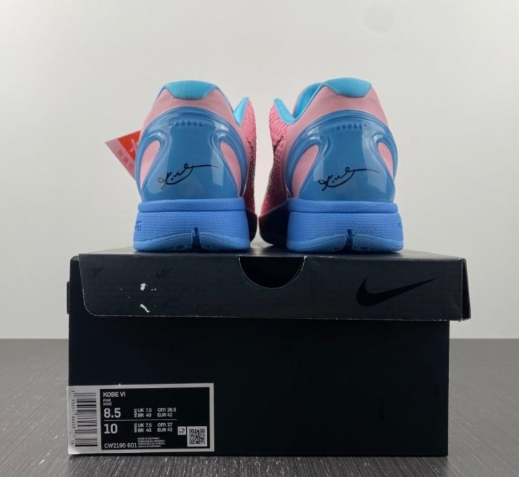 Kobe 6 Protro Pinkfire Blue Black-White