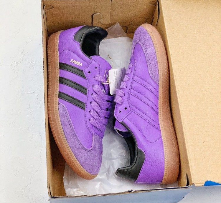 adidas shoes Samba OG 'Shadow Violet Gum' - IE7012