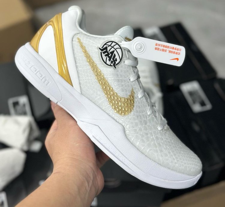 Nike Kobe 6 Protro BHM ' White Metallic Gold '