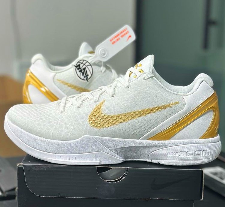 Nike Kobe 6 Protro BHM ' White Metallic Gold '