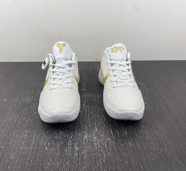 Kobe 6 Protro “BHM” White/Metallic Gold
