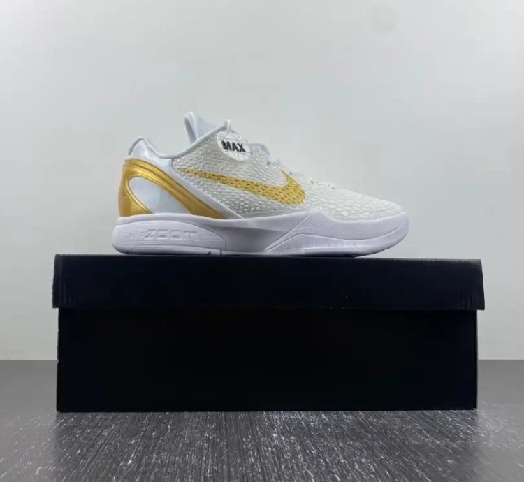 Kobe 6 Protro “BHM” White/Metallic Gold