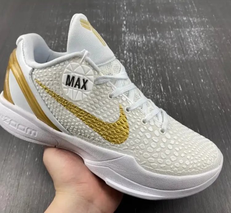 Kobe 6 Protro “BHM” White/Metallic Gold