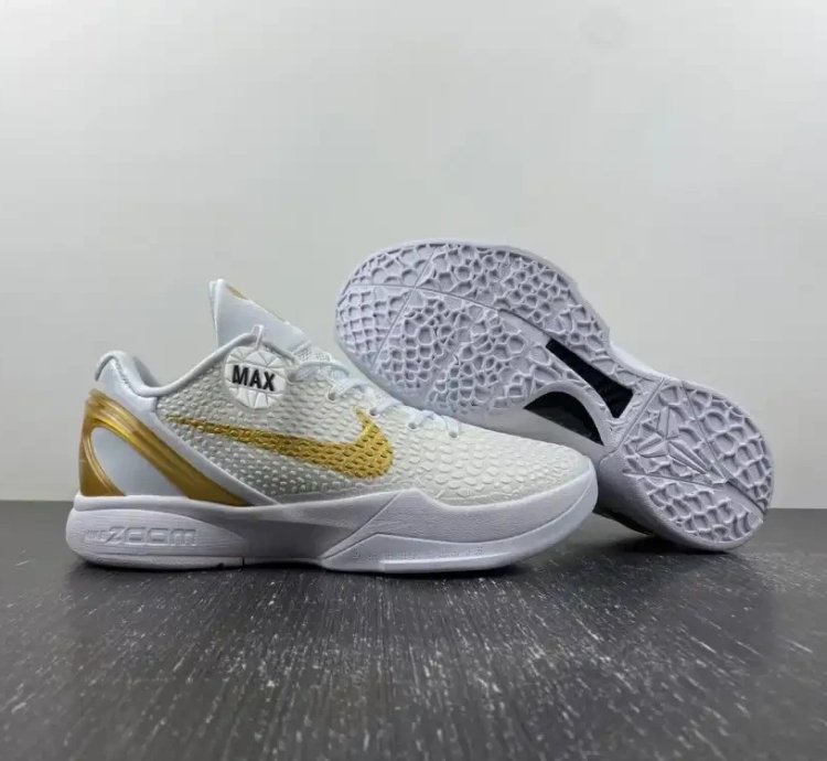 Kobe 6 Protro “BHM” White/Metallic Gold