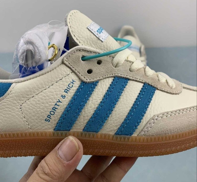 adidas Sporty & Rich Samba OG Cream Blue - IE7096