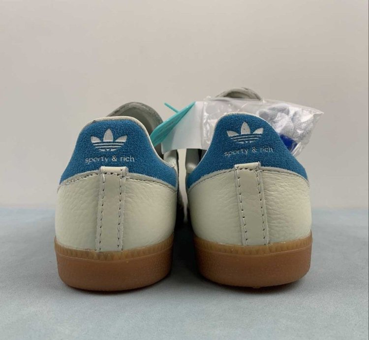 adidas Sporty & Rich Samba OG Cream Blue - IE7096