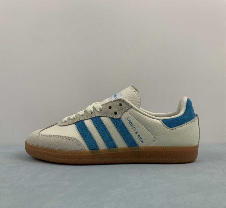 adidas Sporty & Rich Samba OG Cream Blue - IE7096