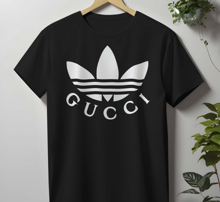 Gucci Adidas Logo Mens Shirt Size Made In USA