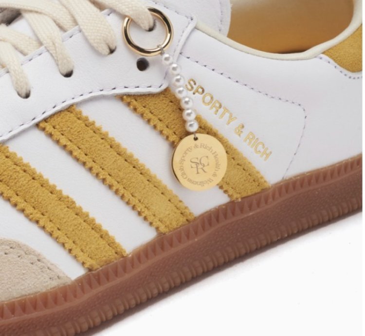 adidas Sporty Rich Samba OG White Bold Gold - IF5661