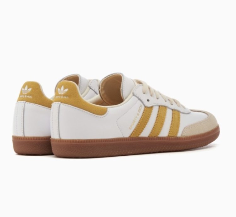adidas Sporty Rich Samba OG White Bold Gold - IF5661