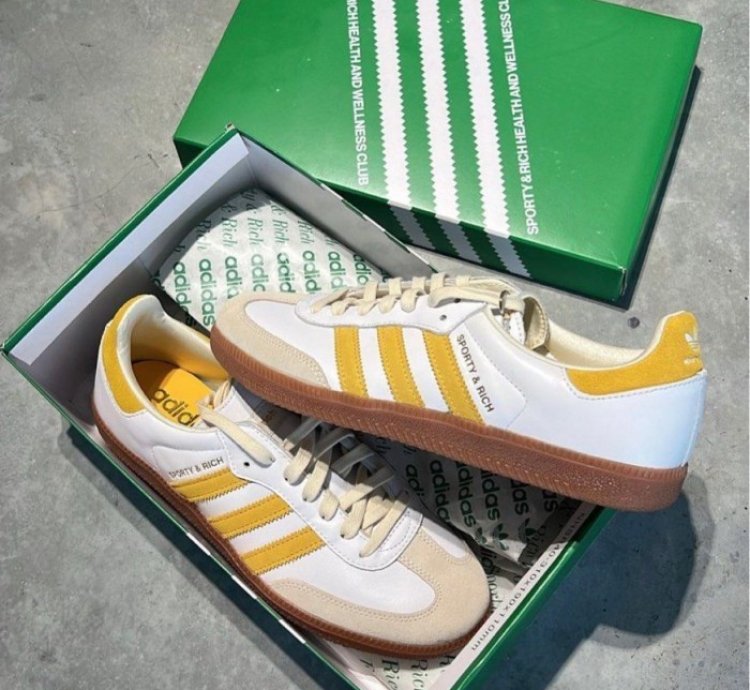 adidas Sporty Rich Samba OG White Bold Gold - IF5661
