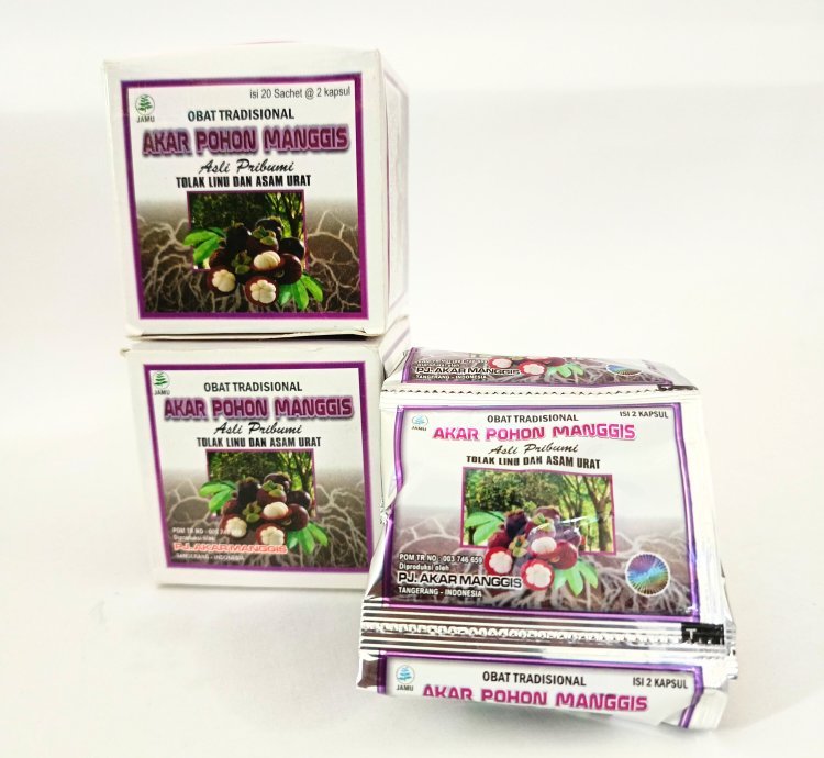 Akar Pohon Manggis Capsules – Herbal Remedy for Gout, Rheumatism & Aches