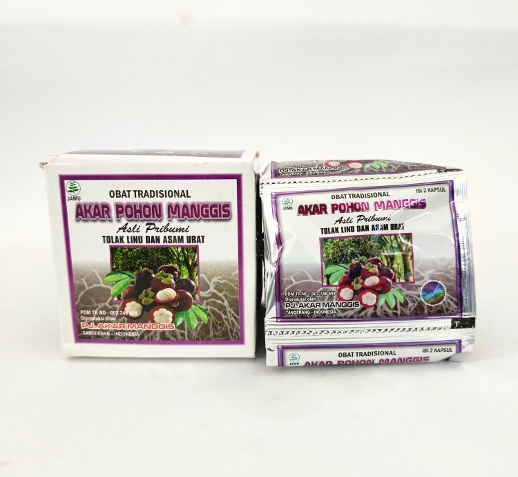 Akar Pohon Manggis Capsules – Herbal Remedy for Gout, Rheumatism & Aches