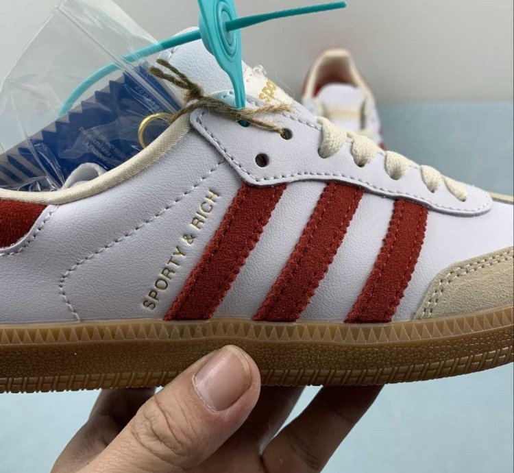 adidas Sporty & Rich Samba OG White Core Burgundy - IF5660