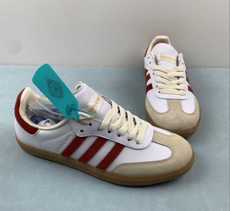 adidas Sporty & Rich Samba OG White Core Burgundy - IF5660