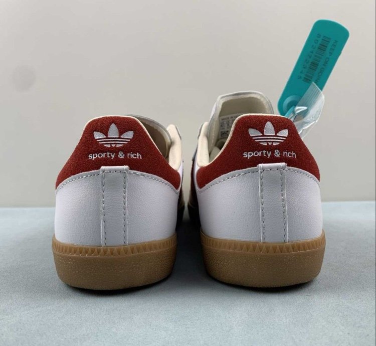 adidas Sporty & Rich Samba OG White Core Burgundy - IF5660