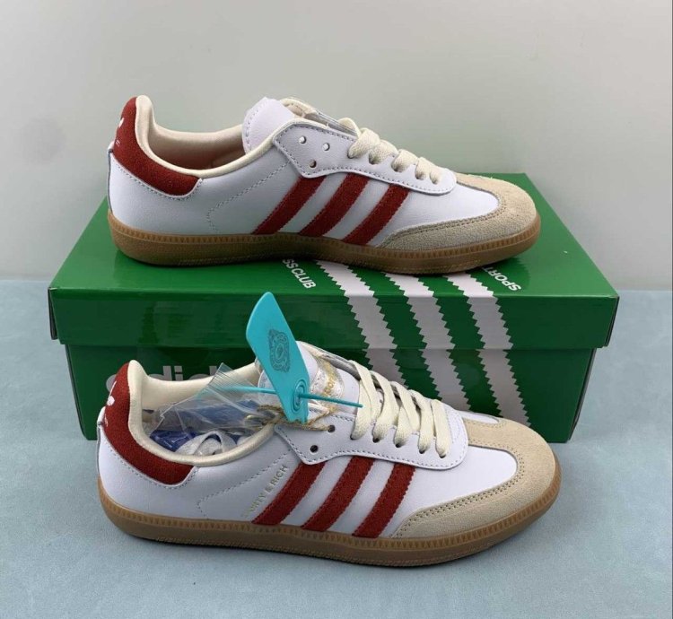 adidas Sporty & Rich Samba OG White Core Burgundy - IF5660