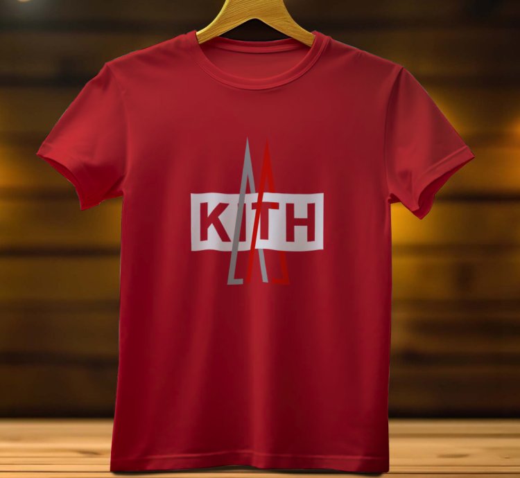 Kith X Moncler Logo Funny Men's T Shirt Size USA