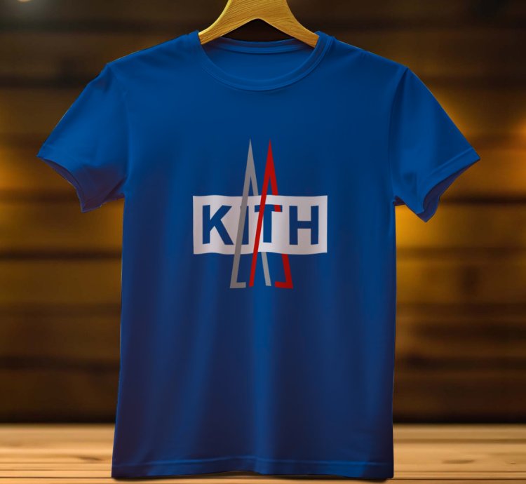 Kith X Moncler Logo Funny Men's T Shirt Size USA