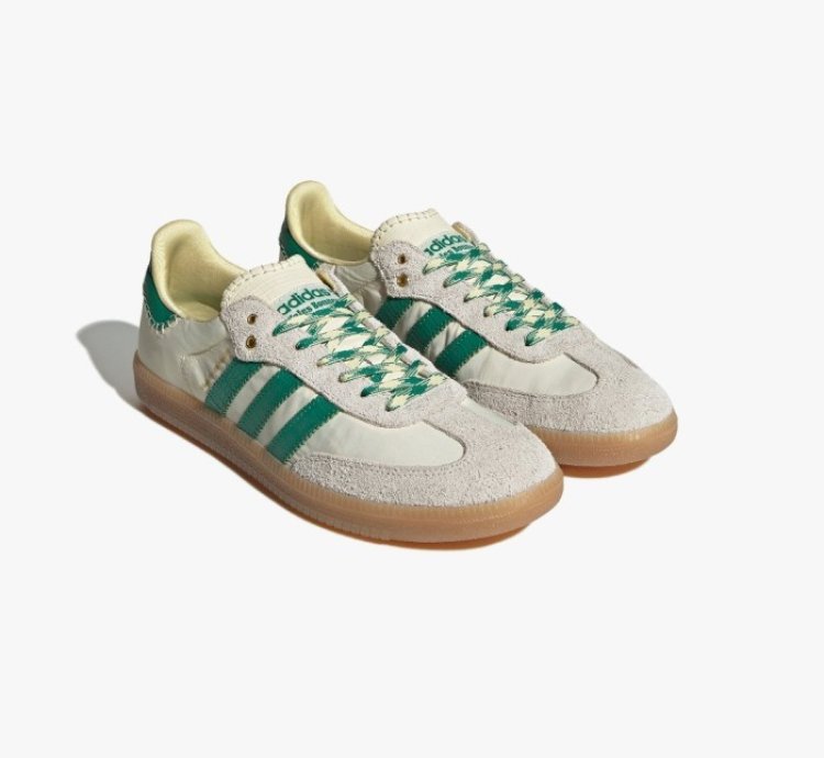 adidas Wales Bonner Samba Cream White Bold Green - GY4344