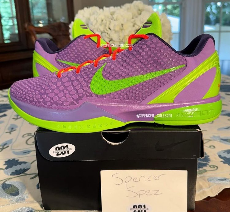 Nike Kobe 6 ' Cheetah ' Purple Green