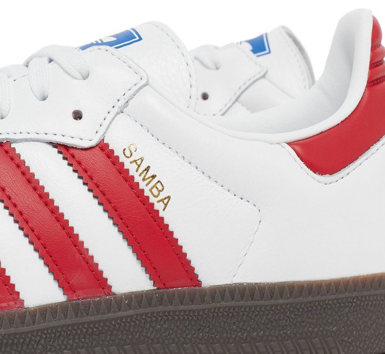 adidas Samba OG White Better Scarlet - IG1025