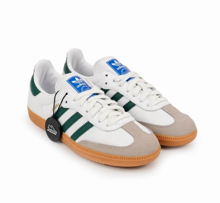 adidas Samba OG White Collegiate Green Gum - IE3437