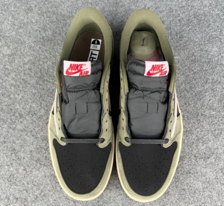 Travis Scott x Air Jordan 1 Low OG Black Olive