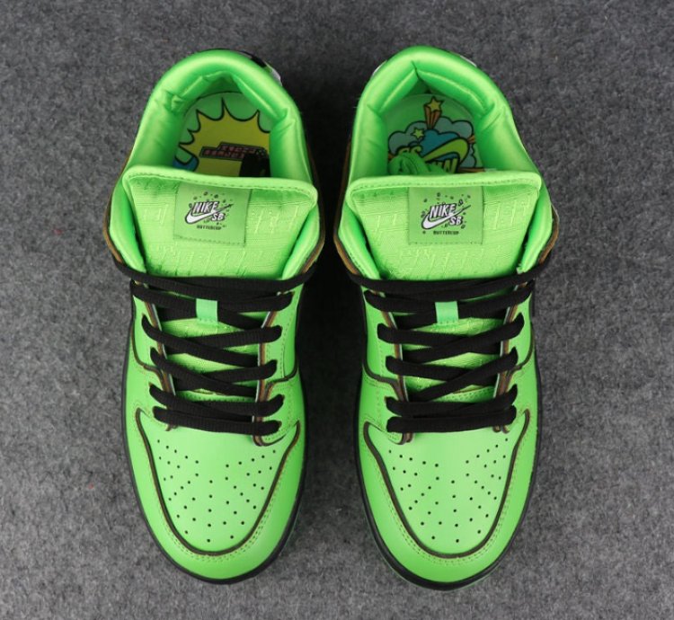 Nike SB Dunk Low The Powerpuff Girls Buttercup