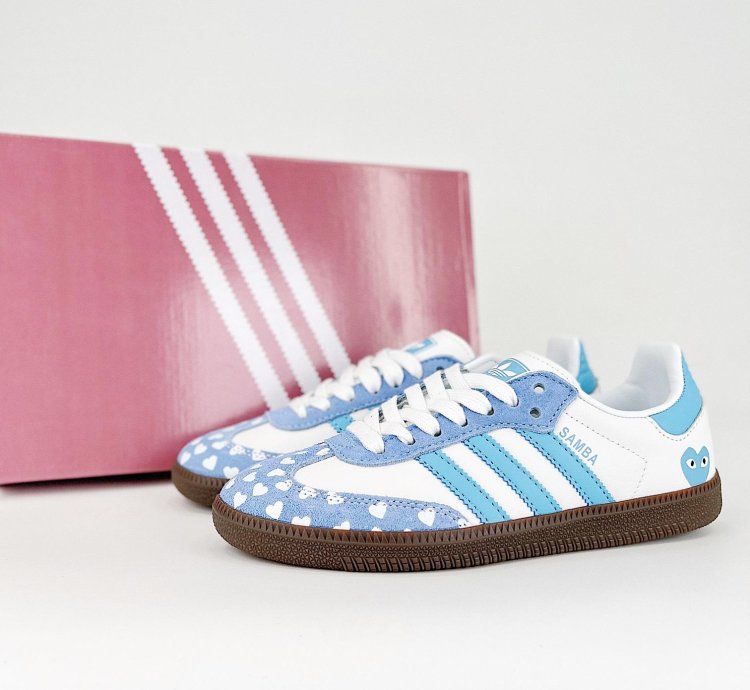 adidas OG Samba x CDG Play White Blue