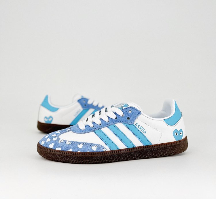 adidas OG Samba x CDG Play White Blue