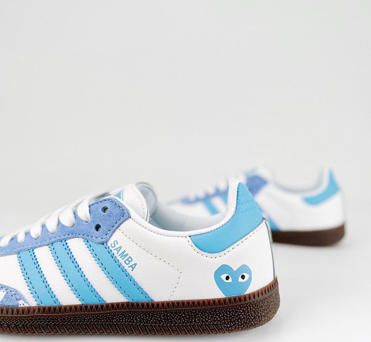 adidas OG Samba x CDG Play White Blue