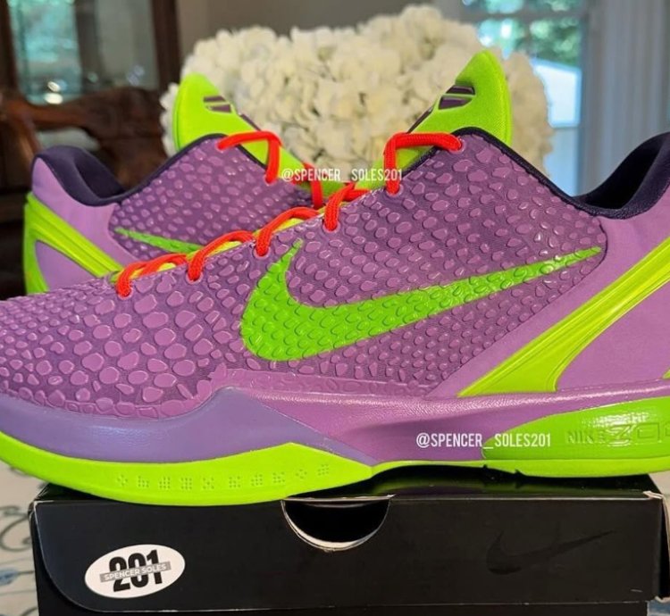 Nike Kobe 6 ' Cheetah ' Purple Green
