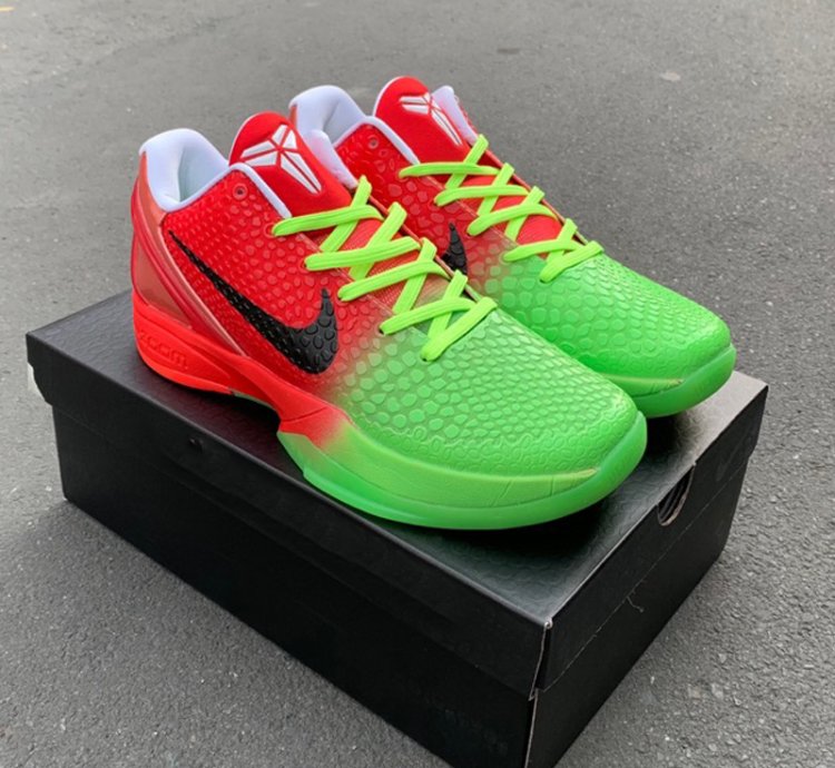 Kobe Protro 6 Faded Grinch - Red Green
