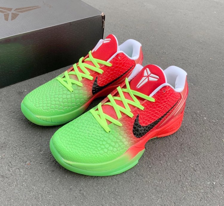 Kobe Protro 6 Faded Grinch - Red Green
