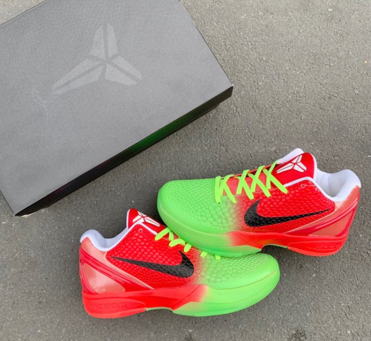Kobe Protro 6 Faded Grinch - Red Green