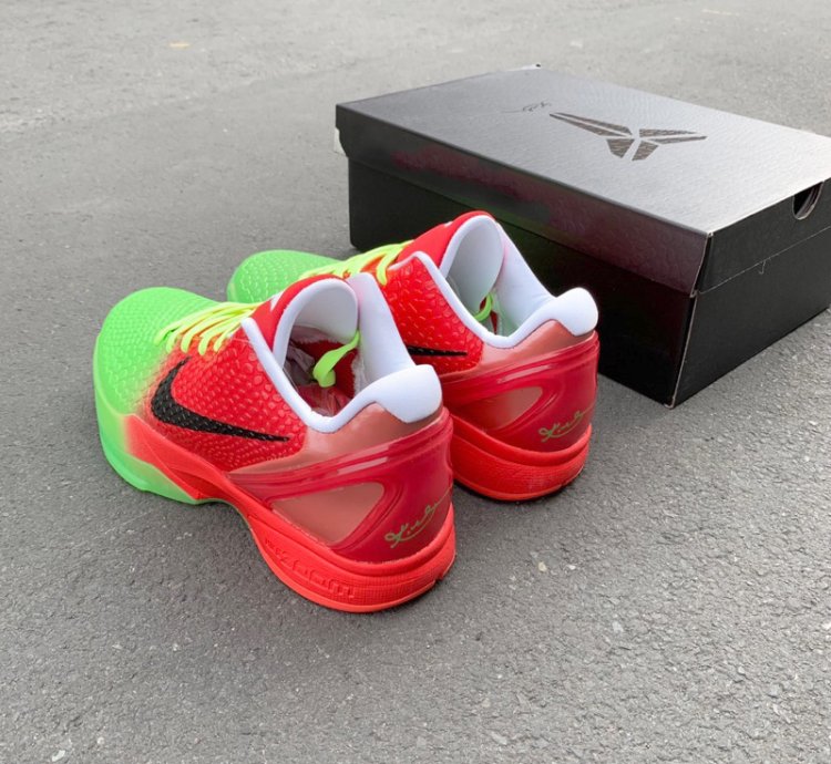 Kobe Protro 6 Faded Grinch - Red Green