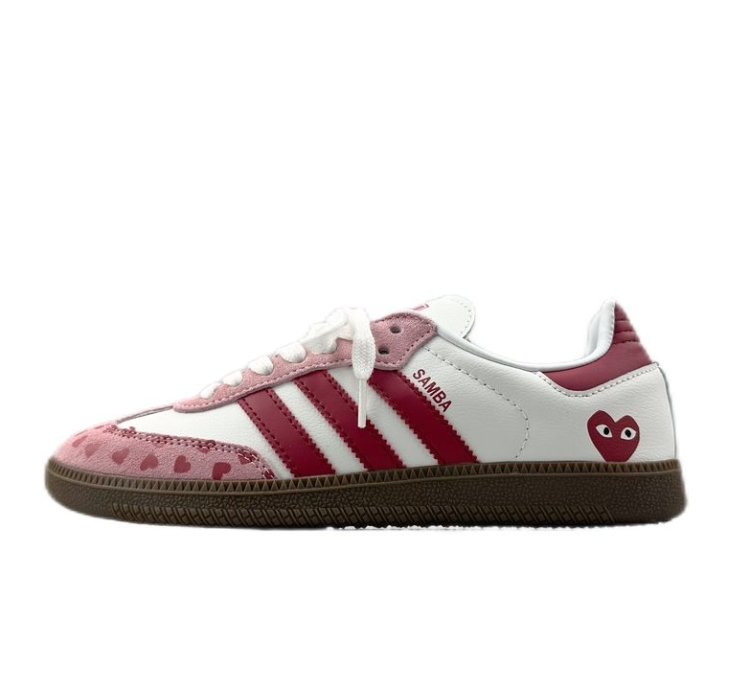 CDG Play x adidas OG Samba White Pink
