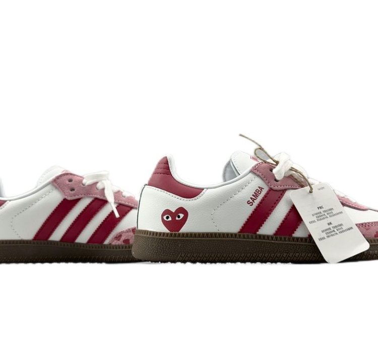 CDG Play x adidas OG Samba White Pink