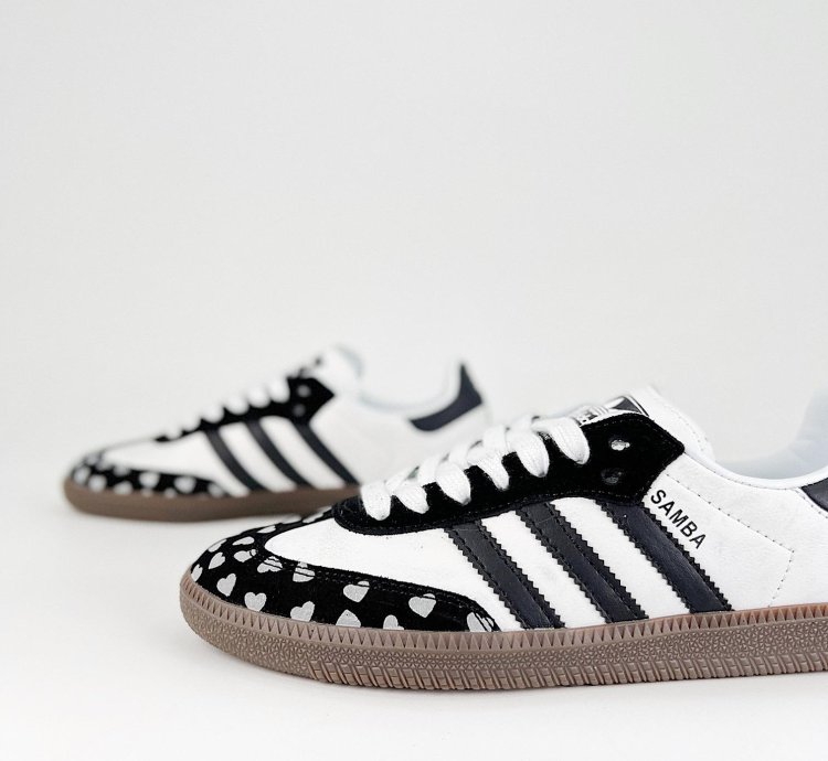 CDG Play x adidas OG Samba White Black