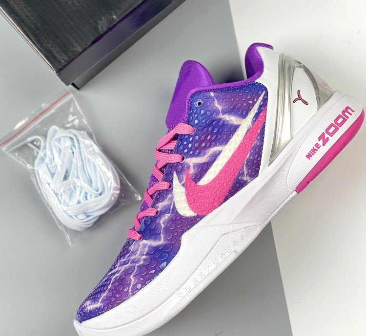 Nike Kobe 6 Lightning Purple Pink White Silver