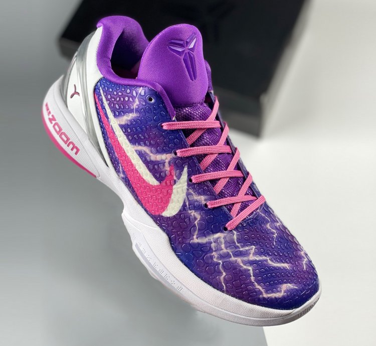Nike Kobe 6 Lightning Purple Pink White Silver
