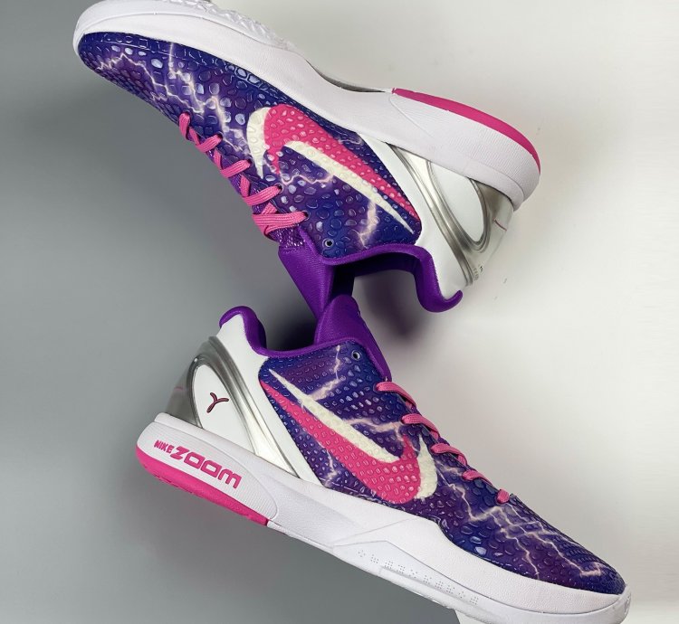 Nike Kobe 6 Lightning Purple Pink White Silver