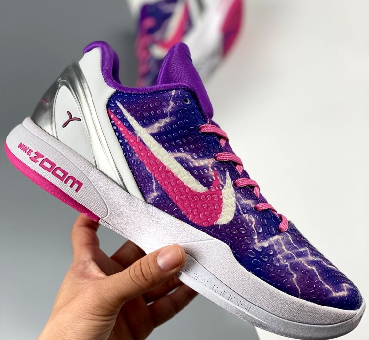 Nike Kobe 6 Lightning Purple Pink White Silver