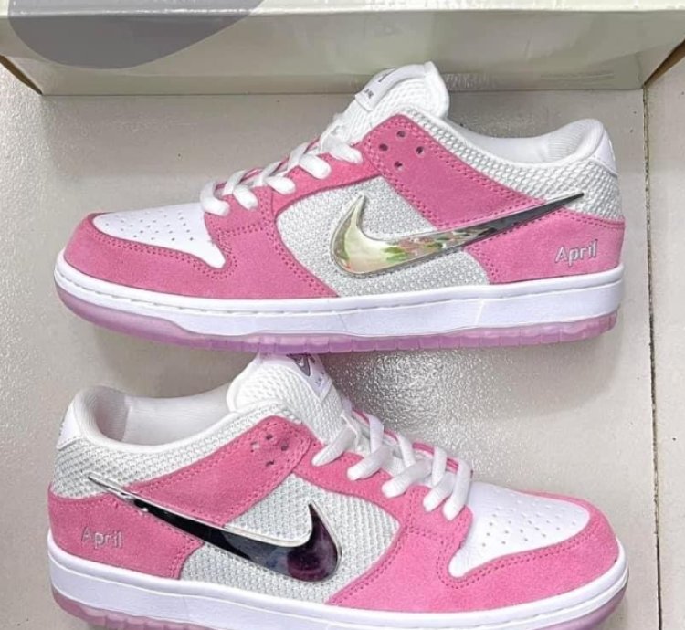 Pink April Skateboards x Nike SB Dunk Low Friends & Family