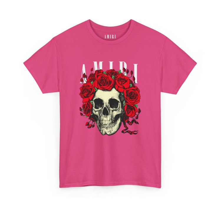 Amiri Rose Skull Heliconia T-shirt - Size Usa