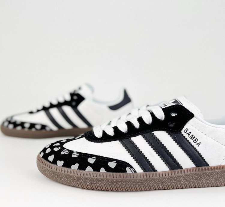 CDG Play x adidas OG Samba White Black