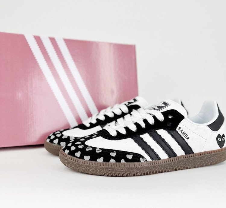 CDG Play x adidas OG Samba White Black