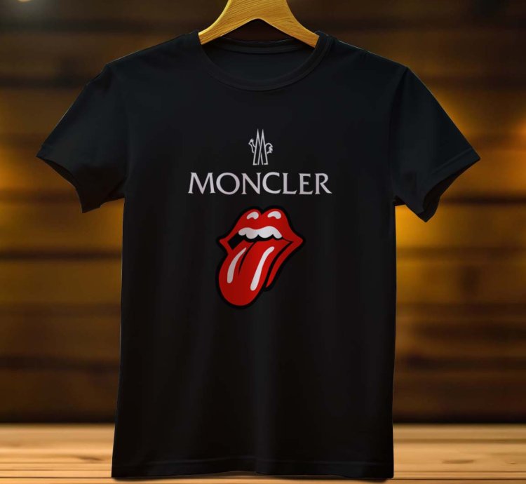 Moncler Tongue Logo Funny Mens T Shirt Size USA